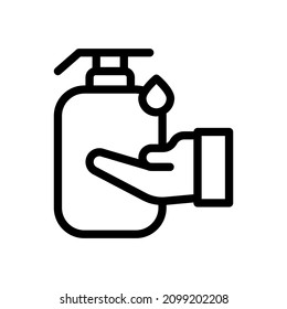 gráfico vectorial de icono de lavado manual