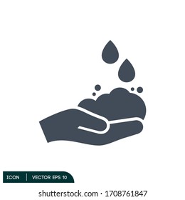 hand wash icon logo template vector eps 10