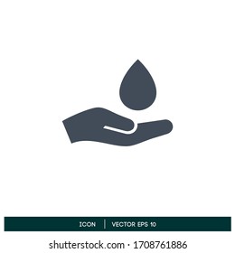 hand wash icon logo template vector eps 10