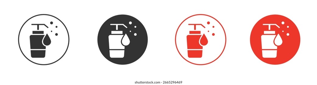 Hand wash icon for logo, vector sign symbol for design
