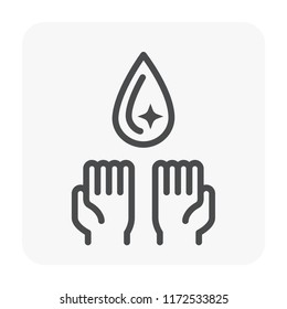 Hand wash icon to protect yourself and others from coronavirus or covid-19. And prevent spread, infection and transmitted. By using soap, water, alcohol both spray and gel to kills viruses or disease.