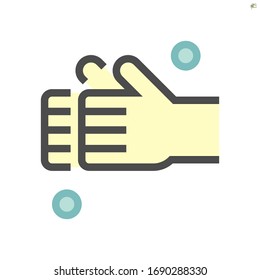 Lávese las manos y el diseño de los iconos vectoriales higiénicos, trazo perfecto y editable de 64 x 64 píxeles.