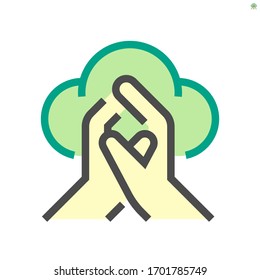 Hand wash icon to protect yourself from coronavirus (covid-19). And prevent spread, infection and transmitted. By using soap, water, alcohol spray and gel to kills viruses or disease. 64x64 pixel icon