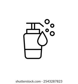 Hand wash icon symbol collection on white background.