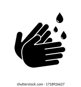 Hand Wash Icon Symbol Vector. Isolated. White Background.eps10 Editable