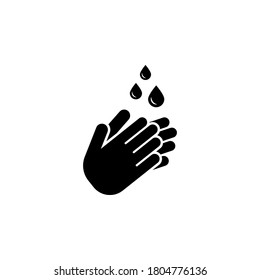 hand wash icon. symbol vector on white background.