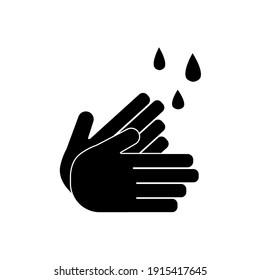 hand wash icon symbol vector.