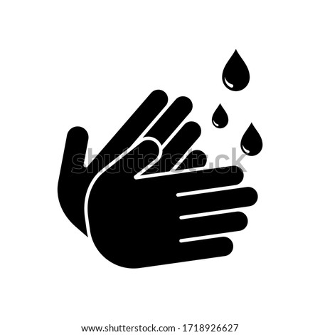 hand wash icon symbol vector. isolated. white background.eps10 editable
