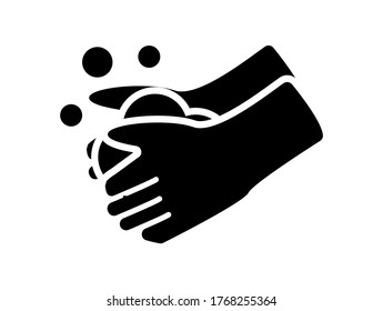 Hand Wash Icon - Transparent Background