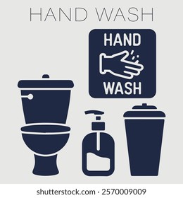 Hand wash icon vector. containing clean, hand, dirty, liquid, water