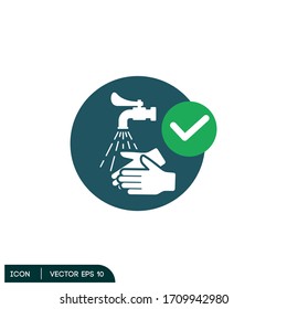 hand wash icon vector design element logo template eps 10
