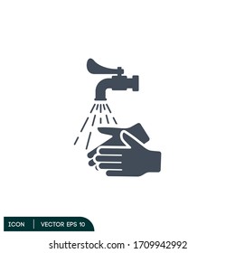hand wash icon vector design element logo template eps 10