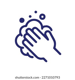 diseño vectorial de icono de lavado manual