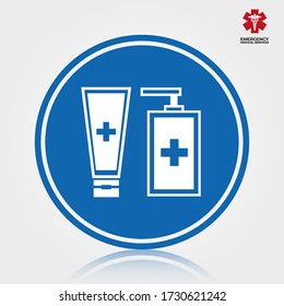 Hand wash icon. Vector illustration isolated.