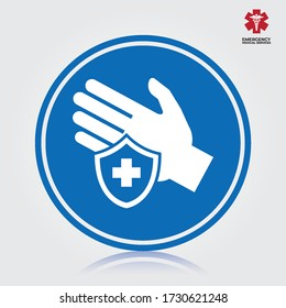 Hand wash icon. Vector illustration isolated.