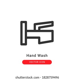 hand wash icon vector illustration. hand wash icon outline design.