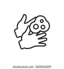 hand wash icons isolated on White Background. Flat style design