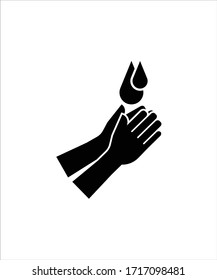 hand wash icon,vector best flat hand wash icon.
