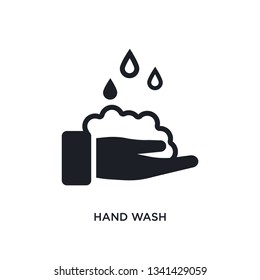 hand wash isolated icon. simple element illustration from cleaning concept icons. hand wash editable logo sign symbol design on white background. can be use for web and mobile
