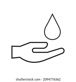 vector de línea de lavado manual