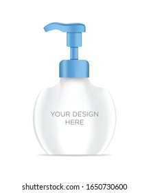 Hand wash, Liquid Soap, 3d Illustration Bottle mockup