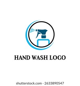 Hand wash logo design, vector logo, illustration design