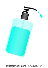 Lavado de mano en diseño de ilustración de vector sintetizador aislado en fondo blanco, símbolo para el diseño de su sitio web, logotipo de icono, aplicación, interfaz de usuario.