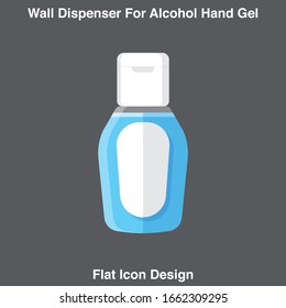 Hand wash. Hand sanitizer. Alcohol-based hand rub. Rubbing alcohol. Wall mounted soap dispenser. Wall hanging hand wash container. Protection from germs such as coronavirus (Covid-19) icon design