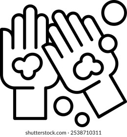 Hand wash Vector Icon Design Symbol