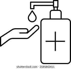 Hand waschen Vektorgrafik auf transparentem Hintergrund.Premium-Qualität symmbols.Stroke Vektorsymbol für Konzept und Grafikdesign.