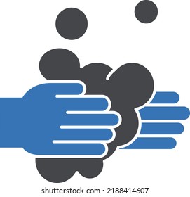 hand wash Vector illustration on a transparent background.Premium quality symbols.Glyphs vector icon for concept and graphic design.