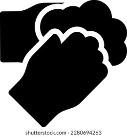 hand wash Vector illustration on a transparent background. Premium quality symmbols. Glyphs vector icons for concept and graphic design. 

