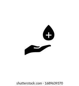 lavado de manos, ilustración vectorial del icono de limpieza manual