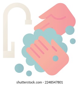 Elemento de diseño de lavado de manos para sitio web, aplicación, impresión, documento, diseño de afiches, etc.