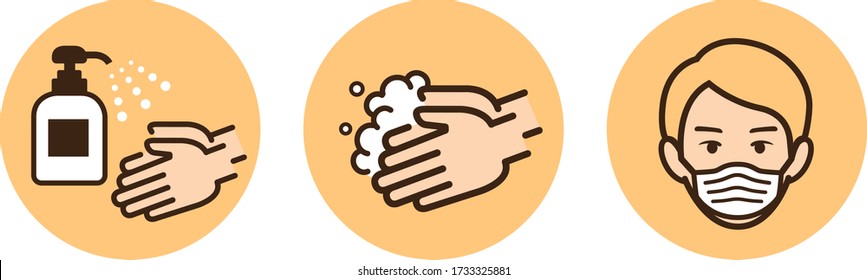 hand washing, disinfection, gargle, mask 