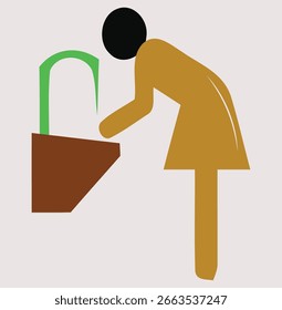 Hand Washing Hygiene Vector Icon