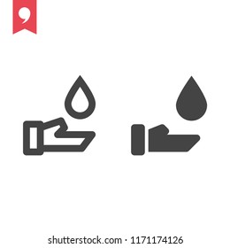 Hand washing icon