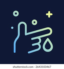 Hand washing icon Cleanliness and hygiene. Icon symbol illustration
