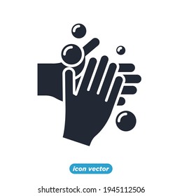 hand washing icon. hand hygiene symbol template for graphic and web design collection logo vector illustration