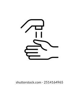 Hand Washing icon. Simple hand washing icon for social media, app, and web design. Vector illustration