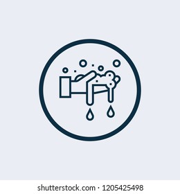 Hand washing icon. Vector illustration