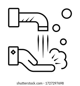 Handwaschsymbol, Vektorgrafik
