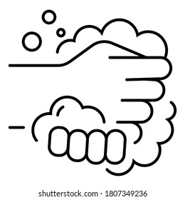 hand washing icon vector illustration