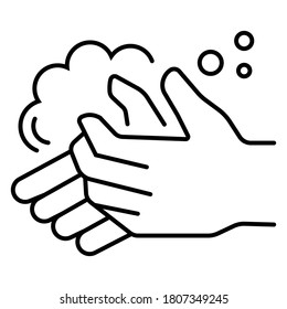 hand washing icon vector illustration