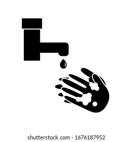 hand washing icon, wash your hands