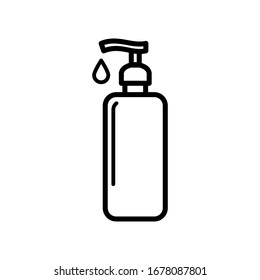 hand washing liquid soap icon design vector template