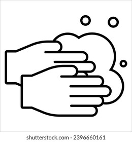 Hand Washing, Medical and Healthcare web icon