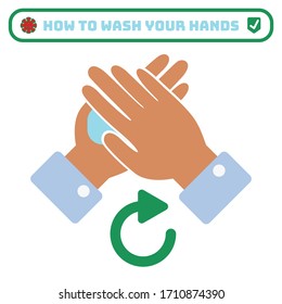 icono de las reglas de lavado manual