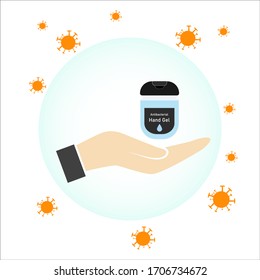 Hand washing. Sanitizer for hands. Hand based alcohol rub. Medical alcohol. Wall mounted soap dispenser. Protection against germs such as coronavirus Covid-19 icon design