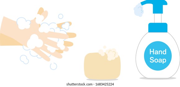 Hand washing with soap and Sterilization